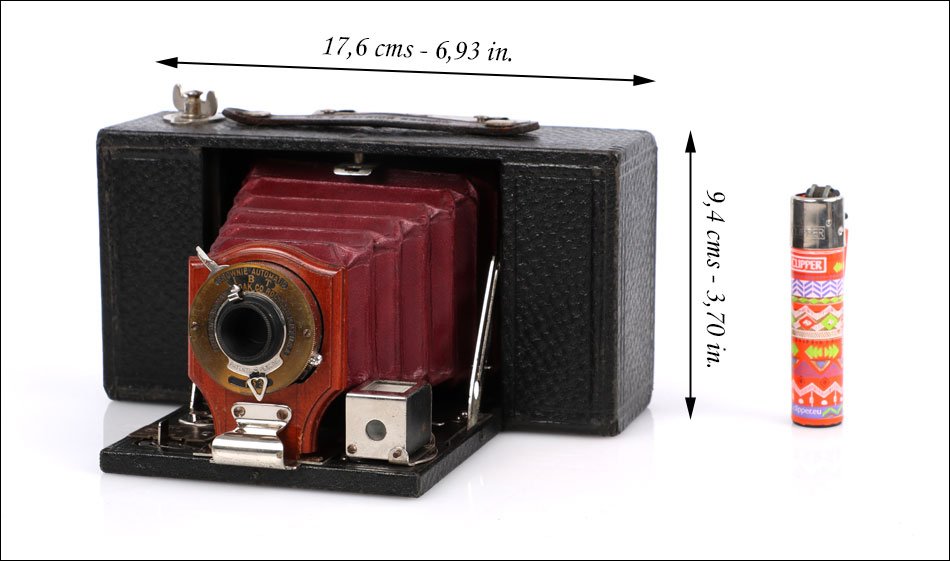 Antique Kodak No. 2 Folding Brownie Model A Folding Camera. Usa, Circa 1905-photo-2
