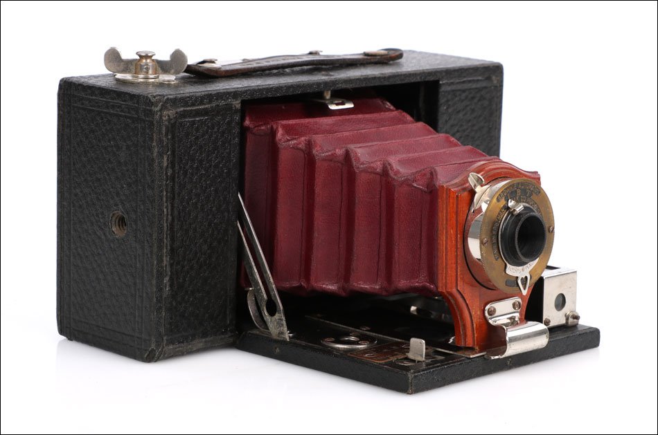 Antique Kodak No. 2 Folding Brownie Model A Folding Camera. Usa, Circa 1905-photo-3