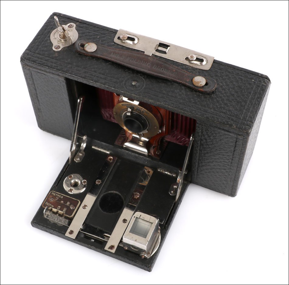 Antique Kodak No. 2 Folding Brownie Model A Folding Camera. Usa, Circa 1905-photo-6
