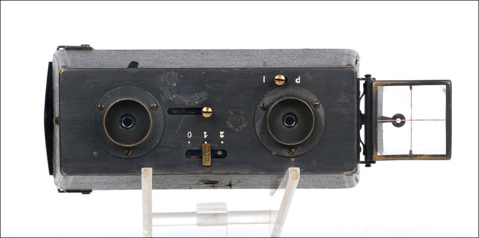 Antique Jules Richard Le Glyphoscope Stereoscopic Camera. 45x107. France, C.1905-photo-4