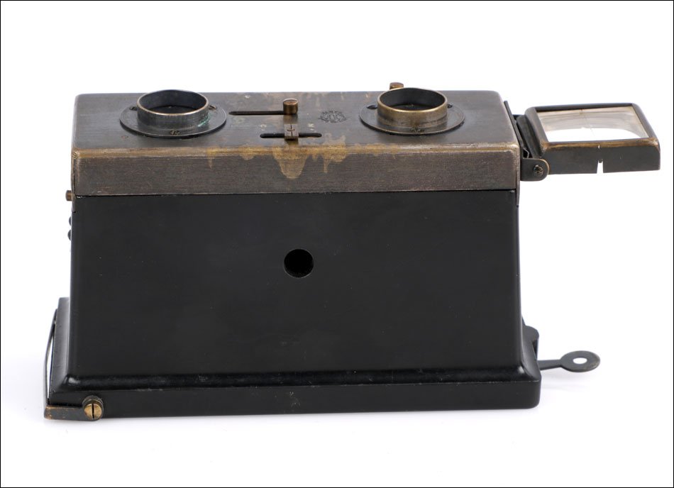 Antique Jules Richard Stereoscopic Camera. Le Glyphoscope. France Ca.1915-photo-8
