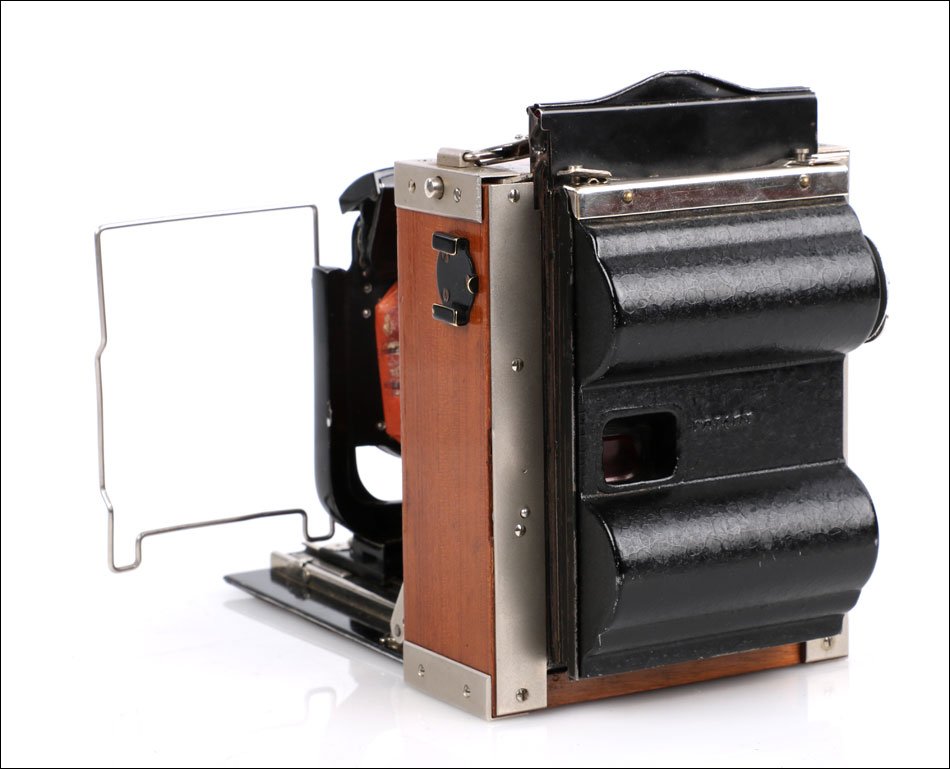 Ancien Appareil Photo Contessa-Nettel Adoro Tropen 6,5x9 et Roll-Film. Allemagne ca. 1923-photo-4