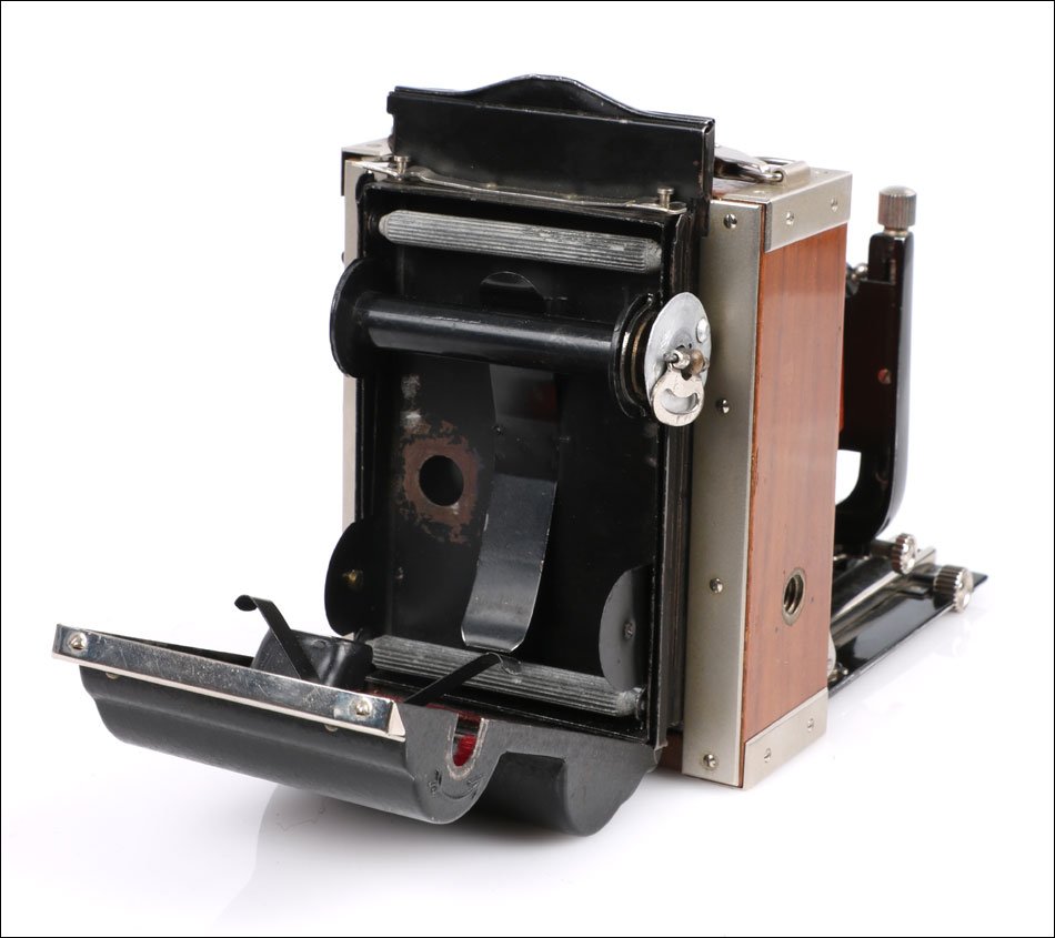 Ancien Appareil Photo Contessa-Nettel Adoro Tropen 6,5x9 et Roll-Film. Allemagne ca. 1923-photo-1