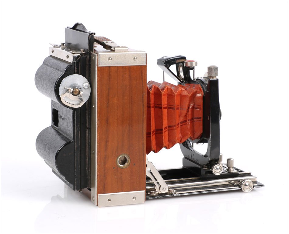 Ancien Appareil Photo Contessa-Nettel Adoro Tropen 6,5x9 et Roll-Film. Allemagne ca. 1923-photo-2