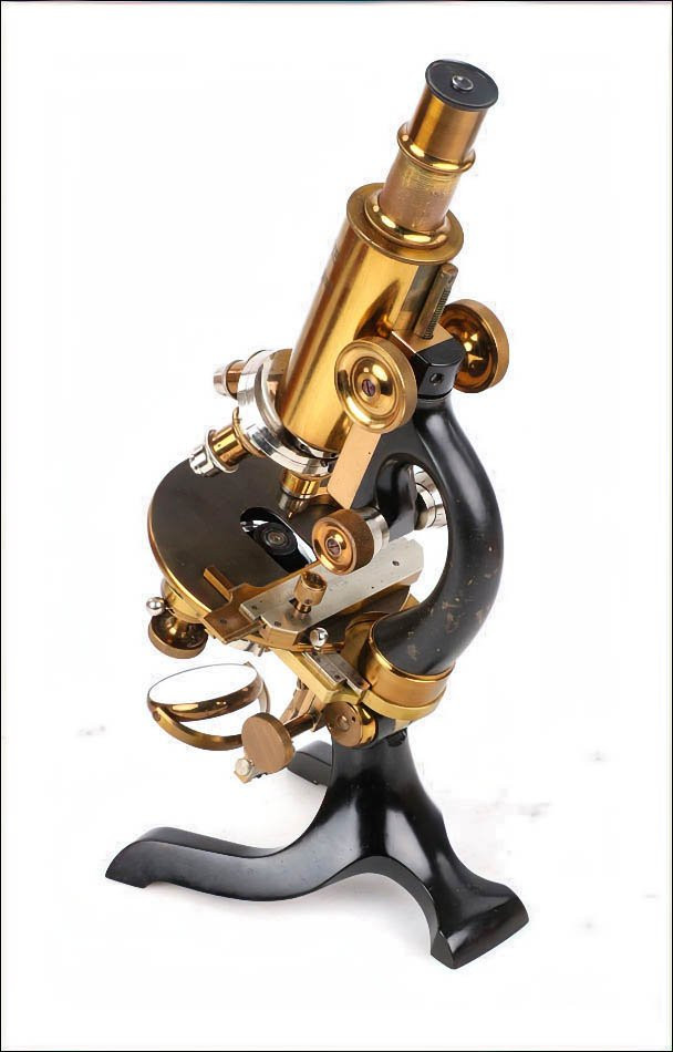 Antique Professional M. Stiassnie Microscope With Binocular Accessory. France, Circa 1920-photo-4