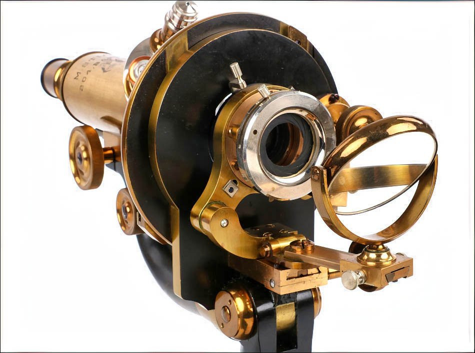 Antique Professional M. Stiassnie Microscope With Binocular Accessory. France, Circa 1920-photo-4