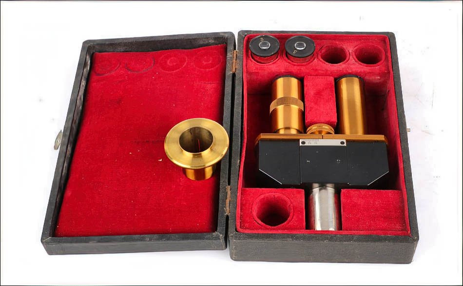 Antique Professional M. Stiassnie Microscope With Binocular Accessory. France, Circa 1920-photo-5
