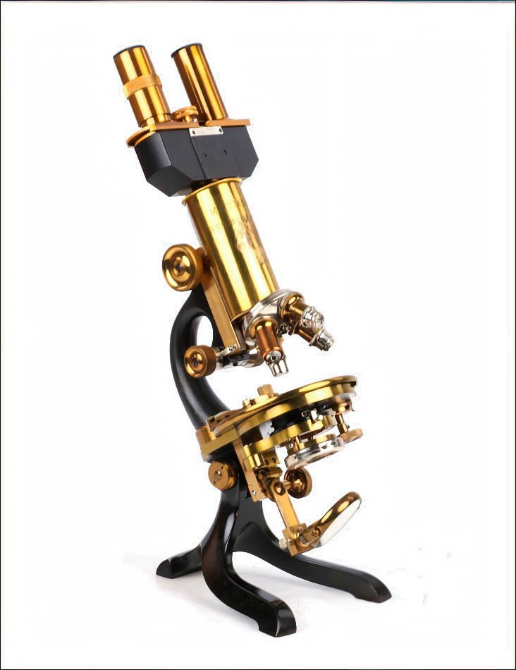 Antique Professional M. Stiassnie Microscope With Binocular Accessory. France, Circa 1920-photo-7