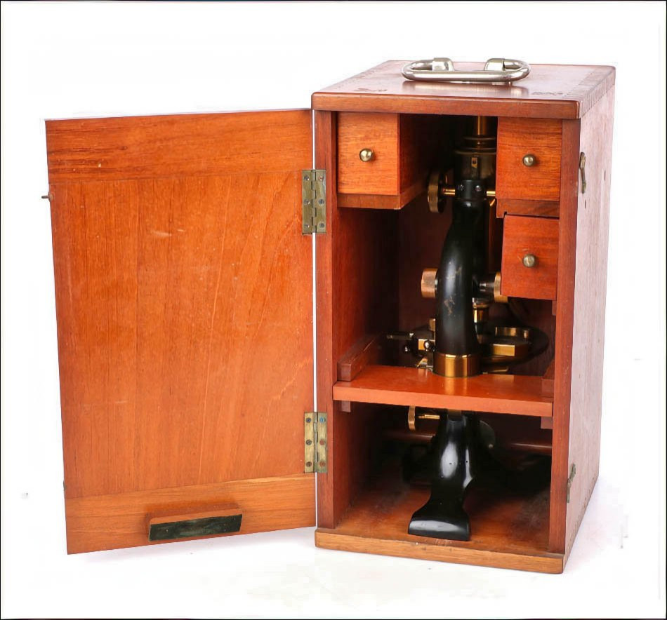 Antique Professional M. Stiassnie Microscope With Binocular Accessory. France, Circa 1920-photo-8
