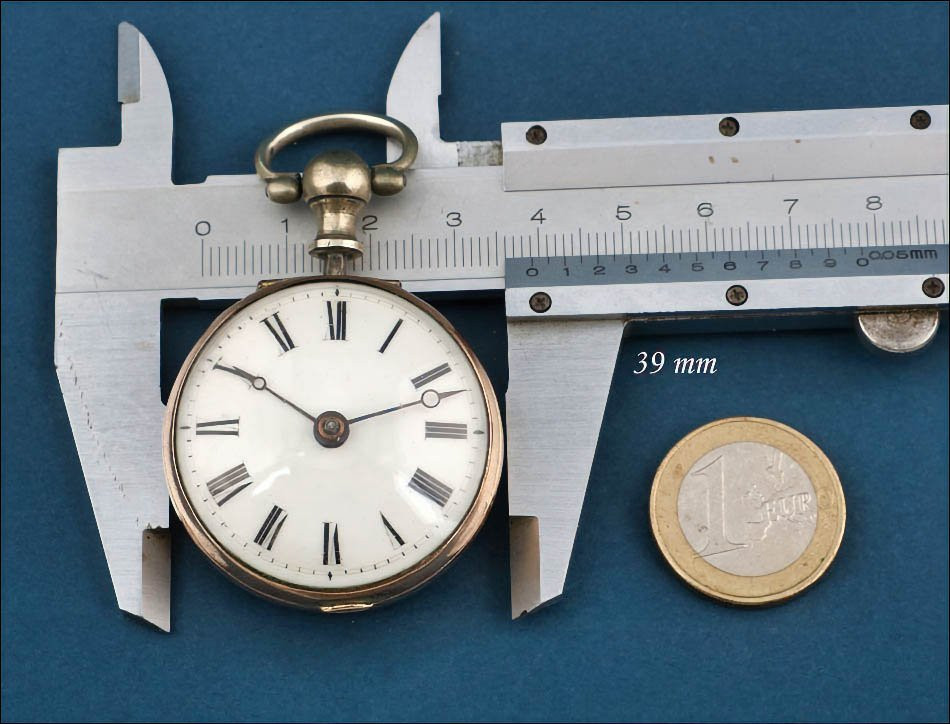 Ancienne Montre à Gousset ou de Poche à Coq. Double Boîte. John Ryland. Angleterre, vers 1770-photo-3