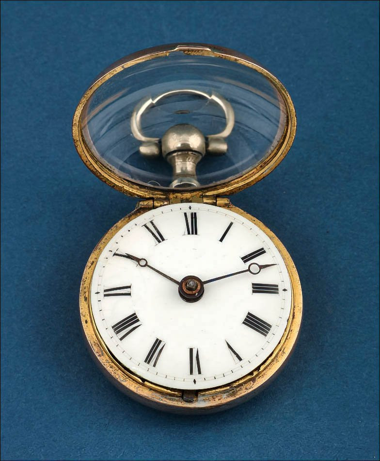 Ancienne Montre à Gousset ou de Poche à Coq. Double Boîte. John Ryland. Angleterre, vers 1770-photo-4