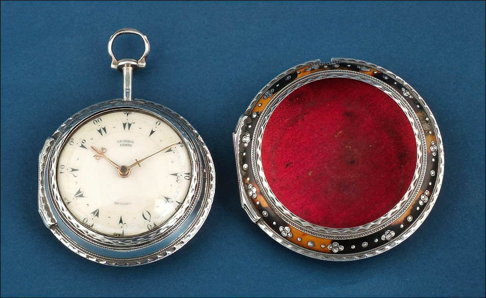 Ancienne Montre à Gousset ou de Poche Ottomane. Triple boîtier. Argent. Angleterre 1804-photo-4