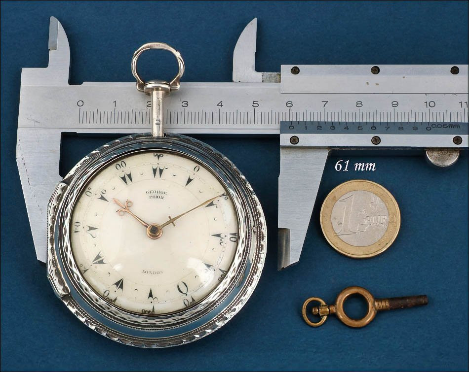 Ancienne Montre à Gousset ou de Poche Ottomane. Triple boîtier. Argent. Angleterre 1804-photo-1