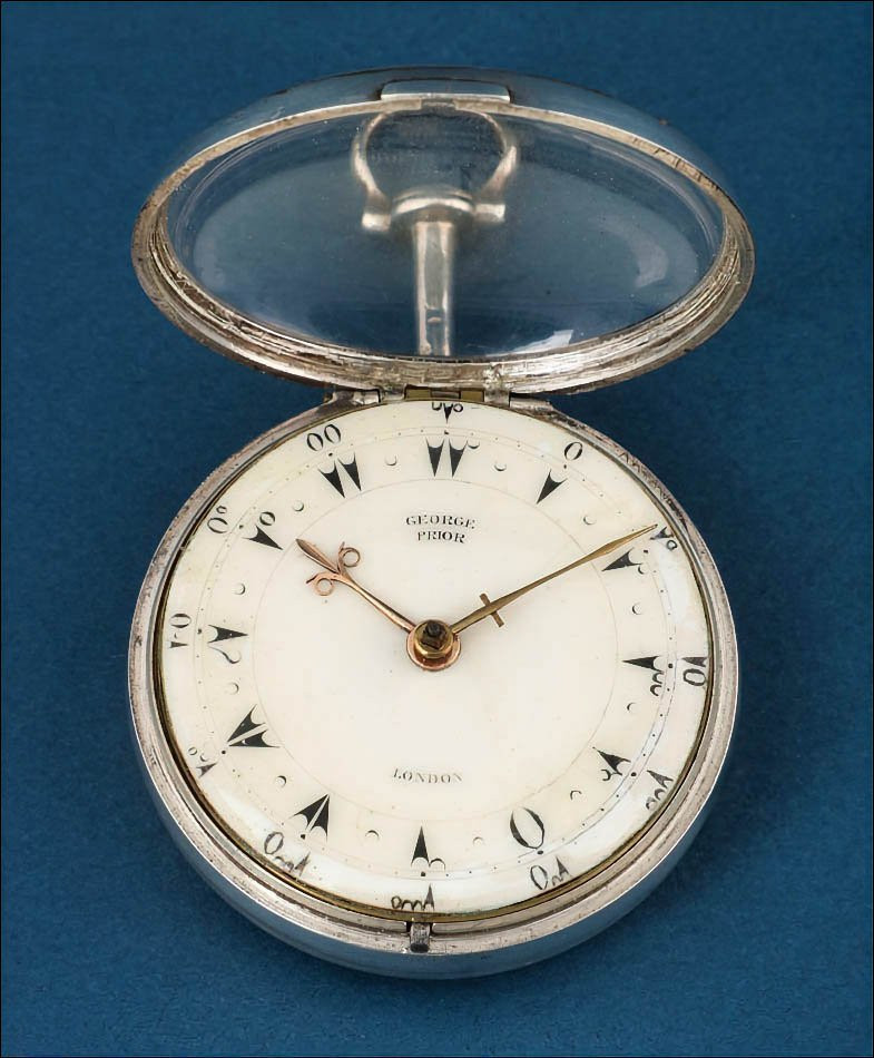 Ancienne Montre à Gousset ou de Poche Ottomane. Triple boîtier. Argent. Angleterre 1804-photo-7