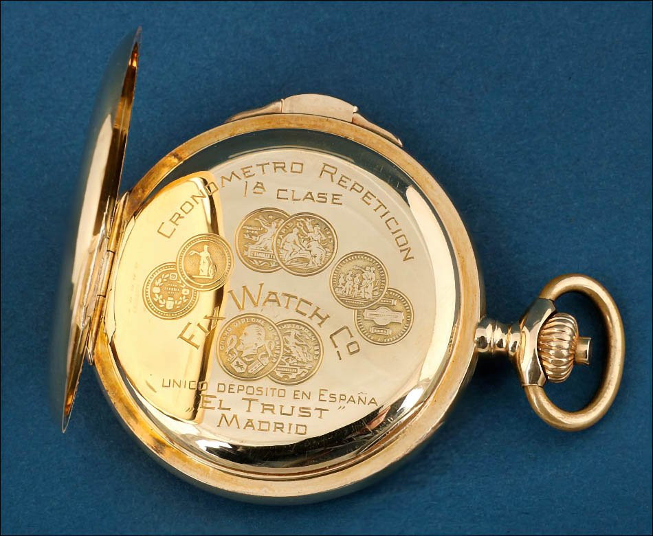 Antique Fix Pocket Watch With Minute Repeater. 18k Gold. Switzerland, Circa 1915-photo-4