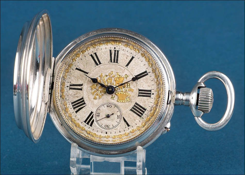 Ancienne Montre à Gousset ou de Poche Murillo en Argent. Suisse, circa 1890-photo-2