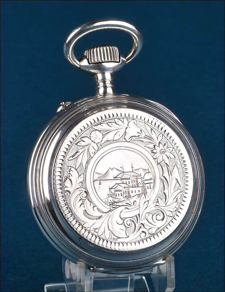 Ancienne Montre à Gousset ou de Poche Murillo en Argent. Suisse, circa 1890-photo-1