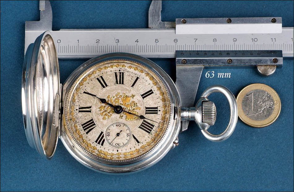 Ancienne Montre à Gousset ou de Poche Murillo en Argent. Suisse, circa 1890-photo-8