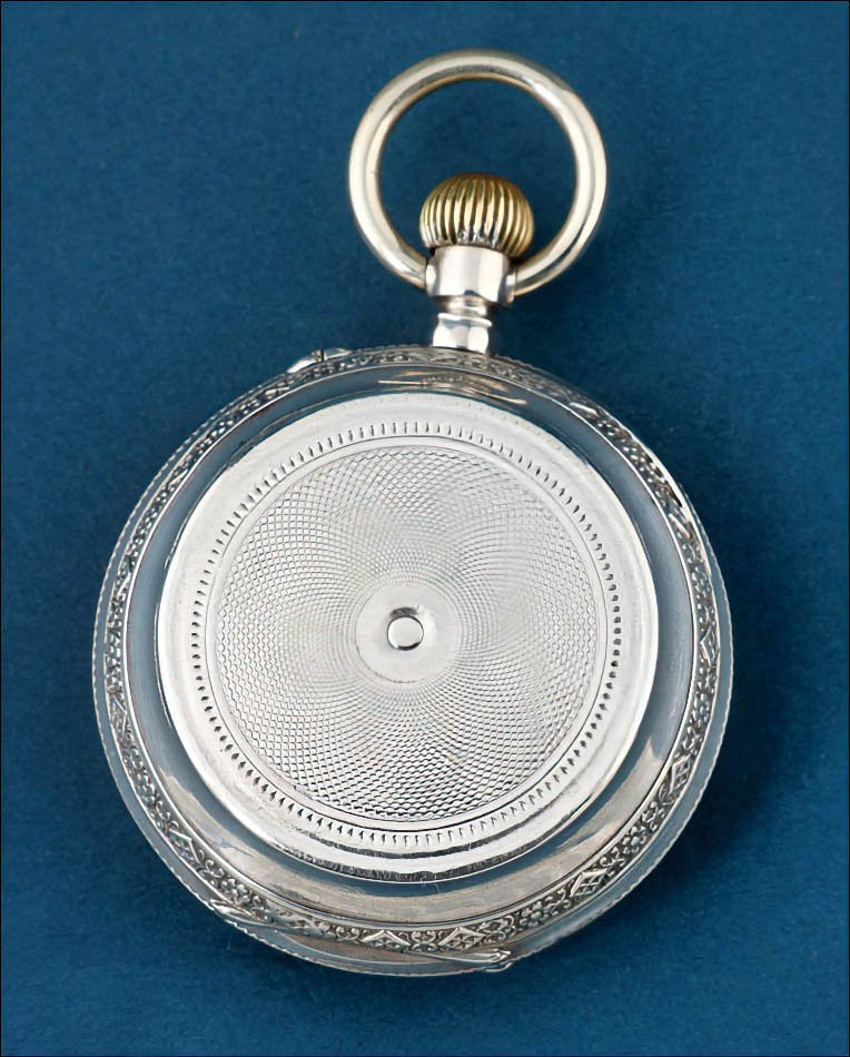 Ancienne Montre à Gousset ou de Poche en Argent Massif, Mazzantini, Suisse ca. 1890-photo-1