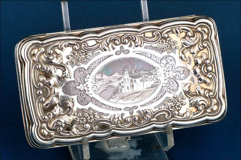 Antique Solid Silver Cigar Box Or Case. France, Circa 1900-photo-3