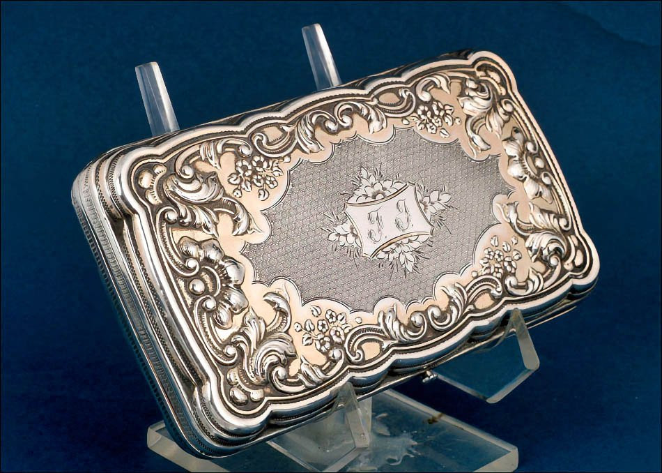 Antique Solid Silver Cigar Box Or Case. France, Circa 1900-photo-3