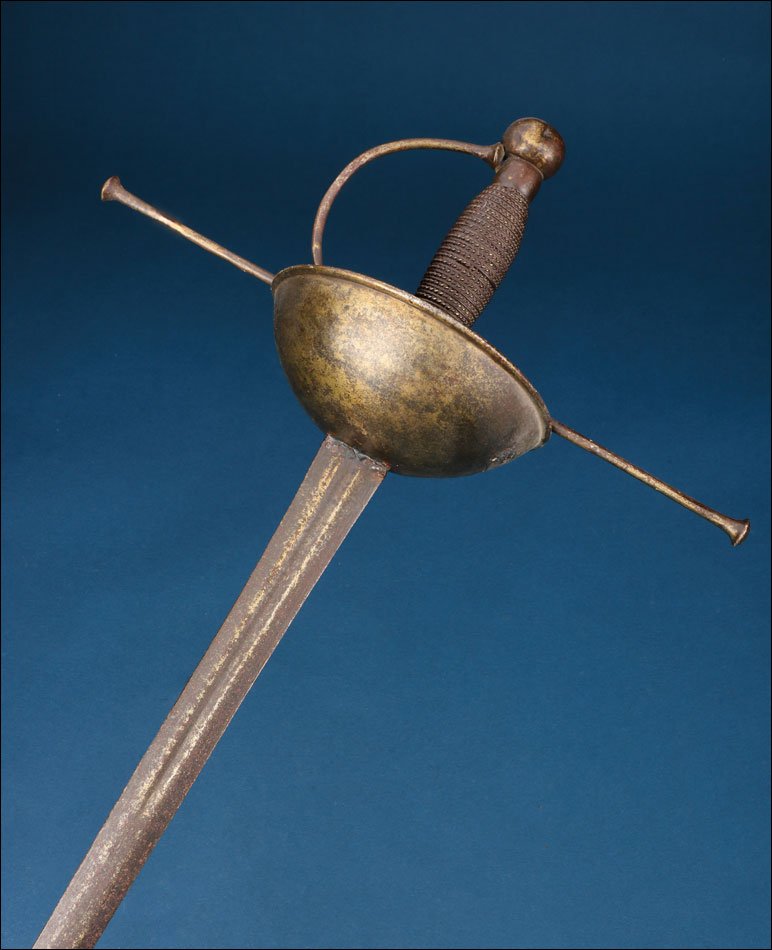 Espagne. Ancienne épée à Tasse Avec Longs Quillons, circa 1700-photo-2