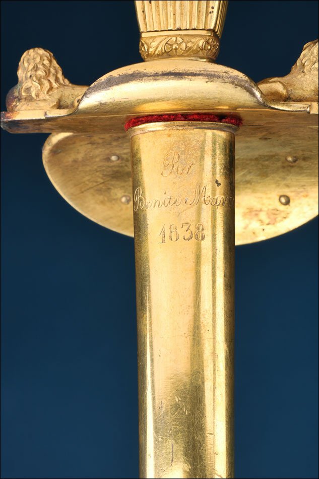 Spain. Antique Spanish Ambassador’s Sword. Signed Benito Martín. 1838-photo-4