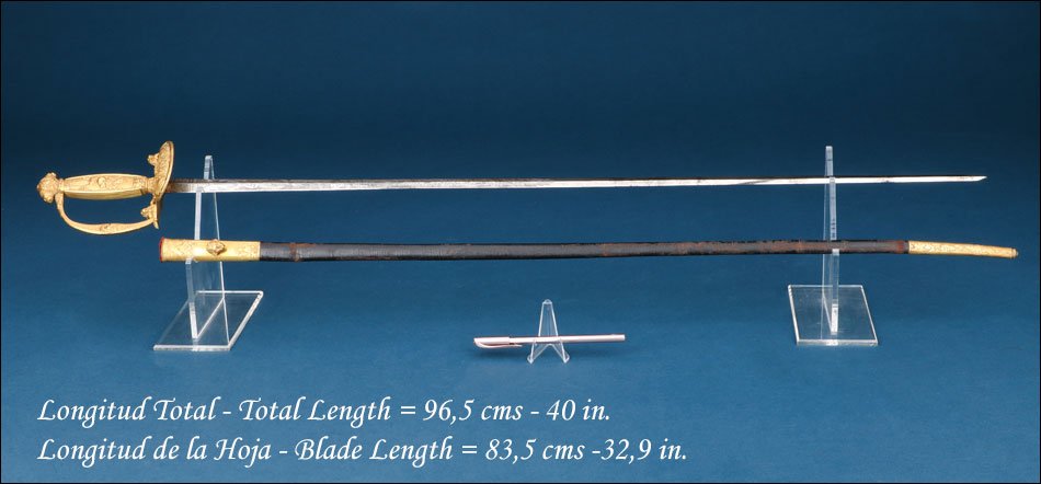 Spain. Antique Spanish Ambassador’s Sword. Signed Benito Martín. 1838-photo-2