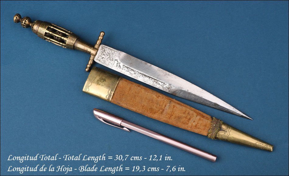 Spain. Antique Lantern Knife. Signed Alcázar Sarrión. Albacete, 1873-photo-4