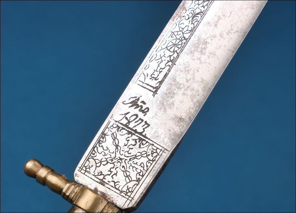 Spain. Antique Lantern Knife. Signed Alcázar Sarrión. Albacete, 1873-photo-6