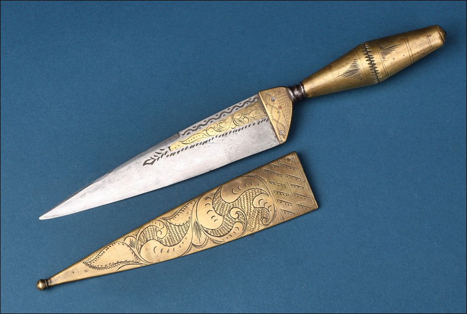 Spain. Antique Andalusian Baroque Knife. Malaga, 18th-19th Century-photo-2