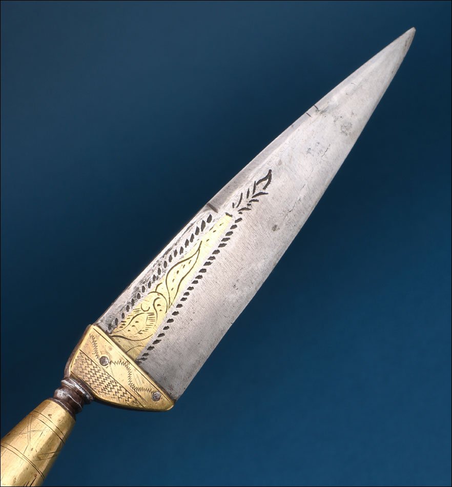 Spain. Antique Andalusian Baroque Knife. Malaga, 18th-19th Century-photo-2