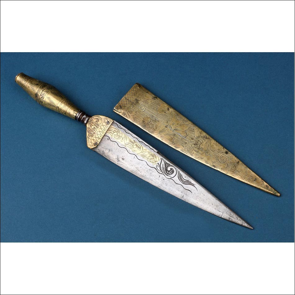 Spain. Antique Baroque Andalusian Knife. Malaga, 18th–19th Century