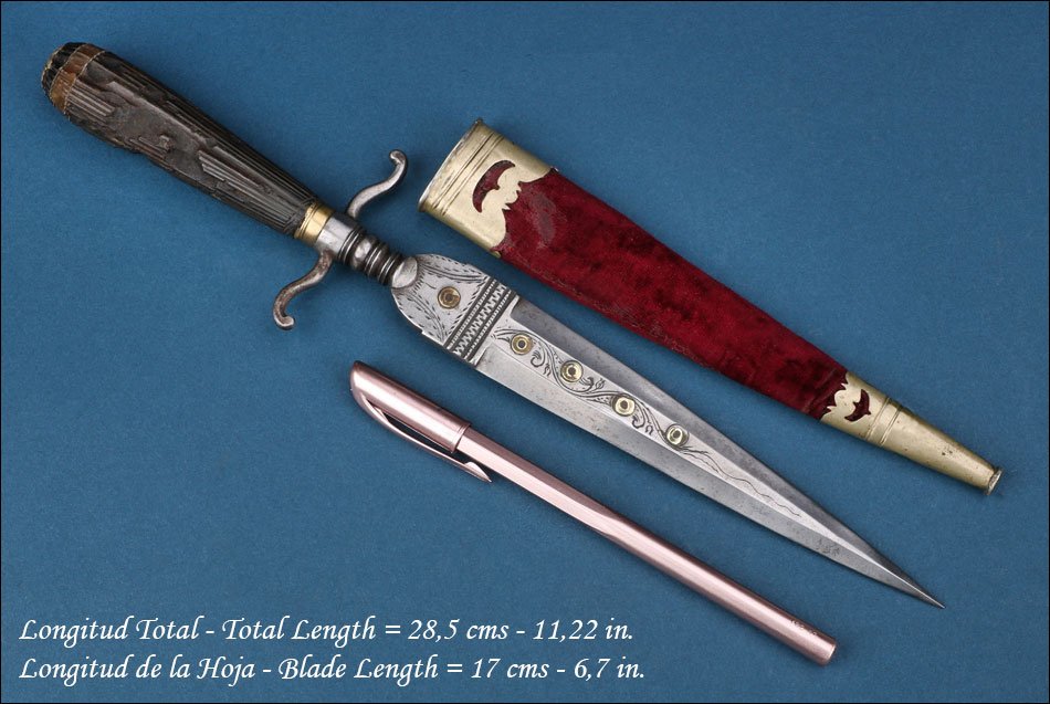 Italy. Antique Neapolitan Dagger Or Stiletto. Naples, Circa 1800-photo-4