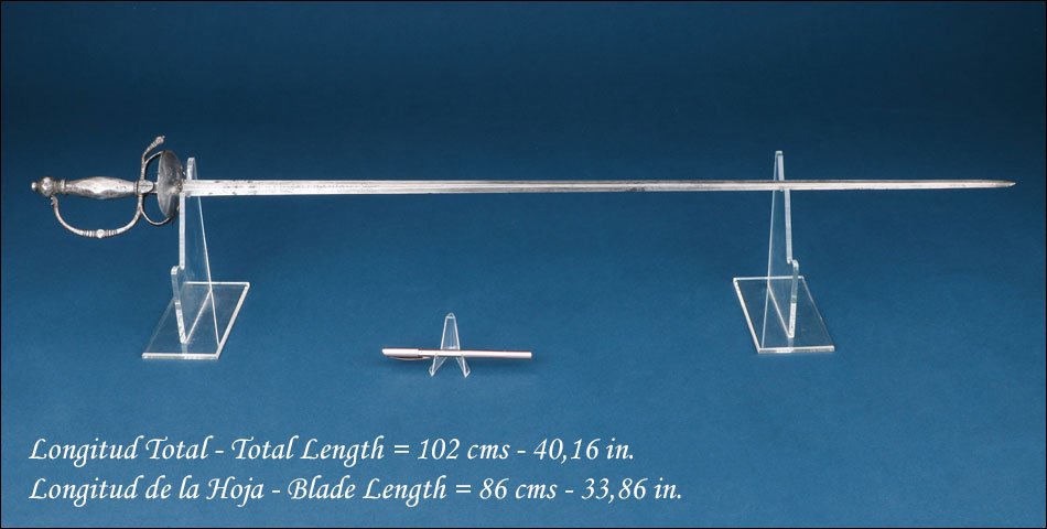 Spain. Antique Shell Guard Sword With German Blade And Inscription. 17th–18th C.-photo-2