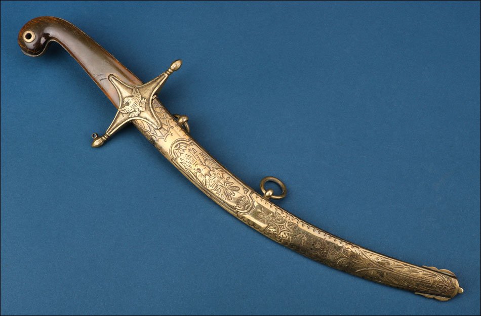 Usa. Antique Naval Dirk For An Officer Of The Us Navy. Circa 1800-1815-photo-4