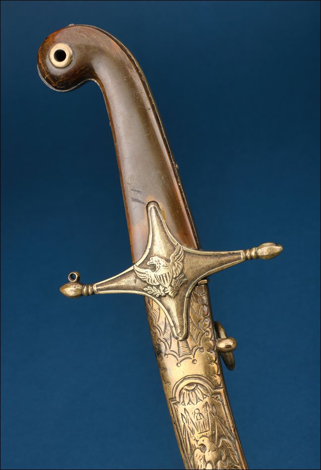 Usa. Antique Naval Dirk For An Officer Of The Us Navy. Circa 1800-1815-photo-1