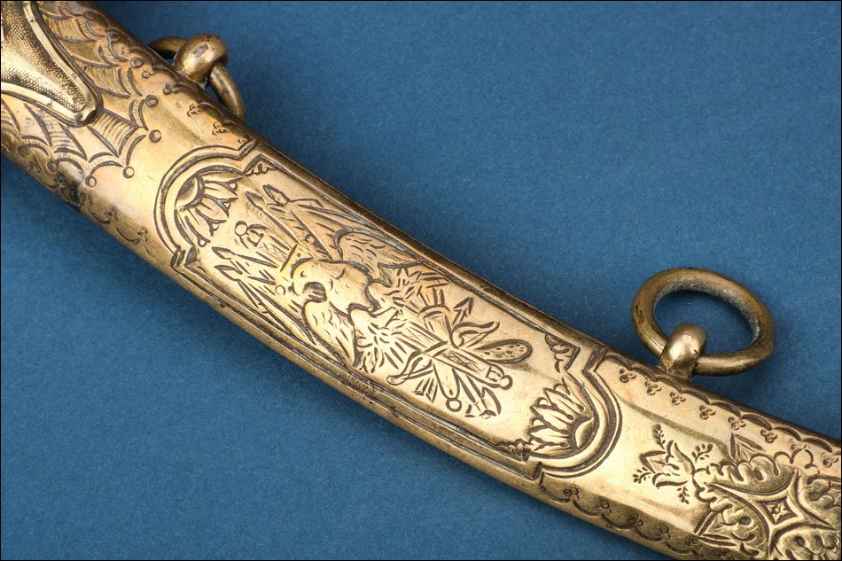 Usa. Antique Naval Dirk For An Officer Of The Us Navy. Circa 1800-1815-photo-2