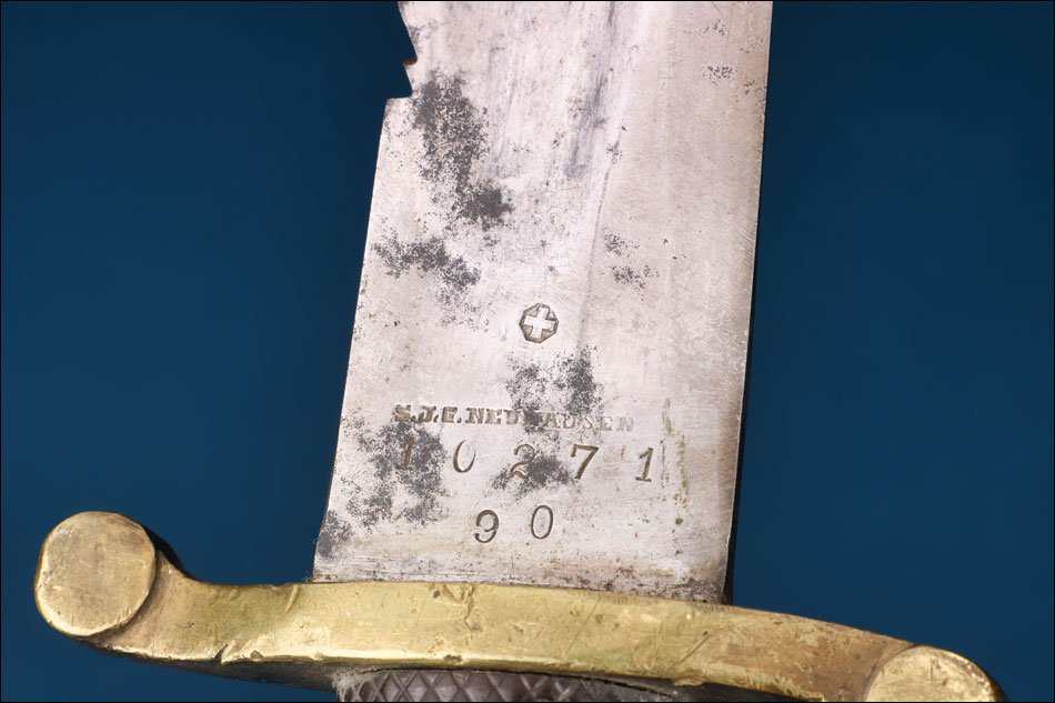 Switzerland. Antique Pioneer Short Sword Or Sidearm Model 1878. Complete-photo-4