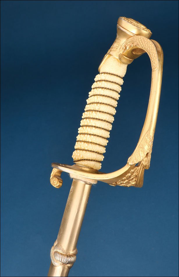 Usa-spain. Antique Us Navy Officer’s Sword Mod. 1852. Toledo C.1960-70-photo-2