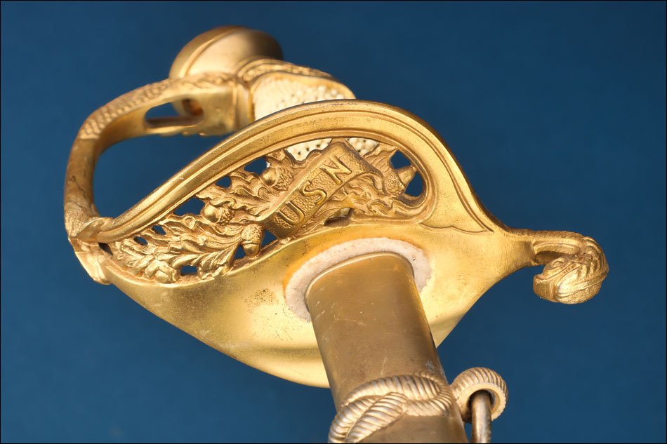 Usa-spain. Antique Us Navy Officer’s Sword Mod. 1852. Toledo C.1960-70-photo-3