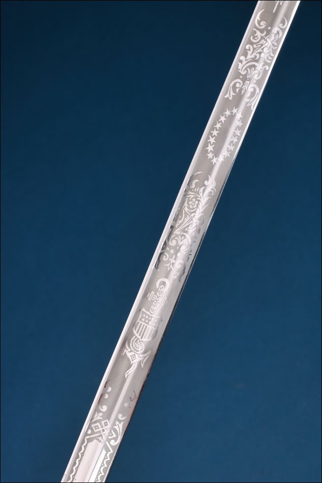 Usa-spain. Antique Us Navy Officer’s Sword Mod. 1852. Toledo C.1960-70-photo-3