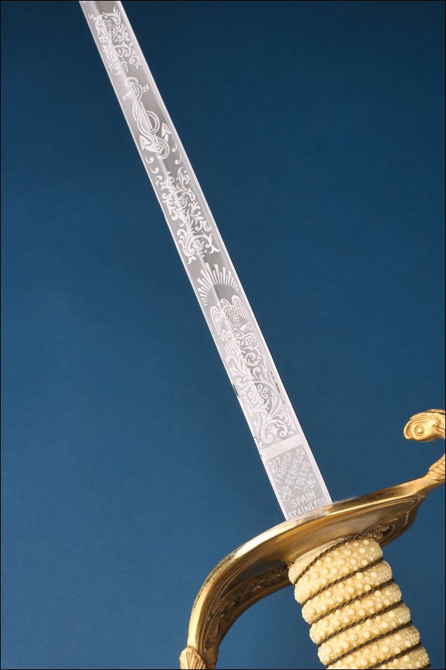 Usa-spain. Antique Us Navy Officer’s Sword Mod. 1852. Toledo C.1960-70-photo-6