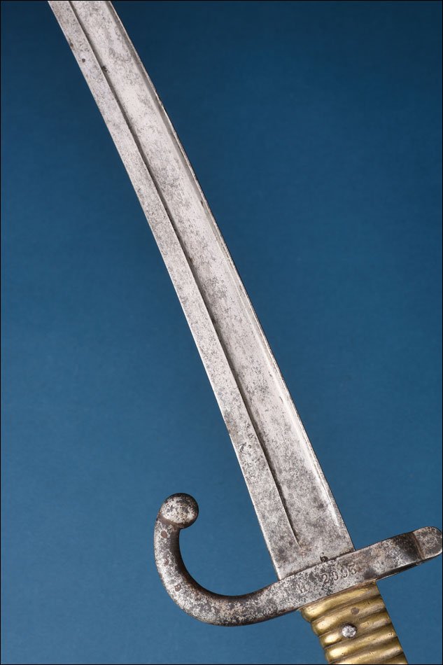 France. Antique Chassepot Model 1866 Sword Bayonet. St étienne, June 1868-photo-5