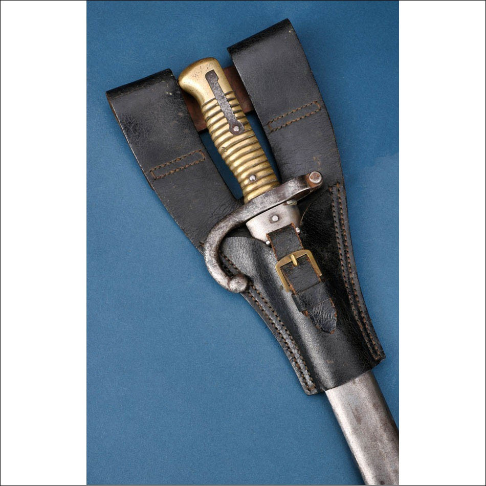 France. Antique Chassepot Model 1866 Sword Bayonet. St étienne, June 1868