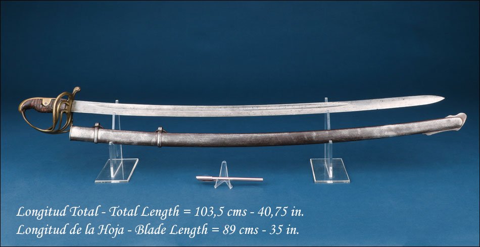 Spain Or Germany. Antique Light Cavalry Sword. C. 1800 To 1825-photo-1