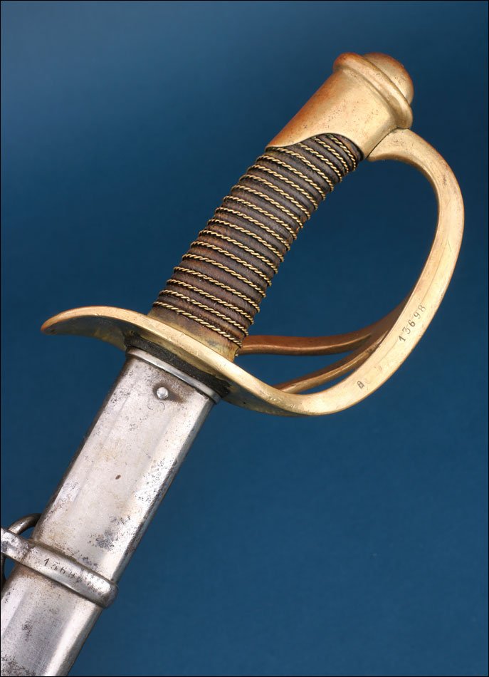 France. Antique Light Cavalry Sword Model 1882. February 1883-photo-2