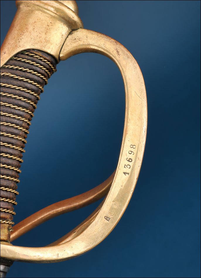 France. Antique Light Cavalry Sword Model 1882. February 1883-photo-3