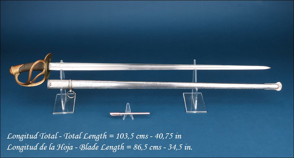 France. Antique Light Cavalry Sword Model 1882. February 1883-photo-3