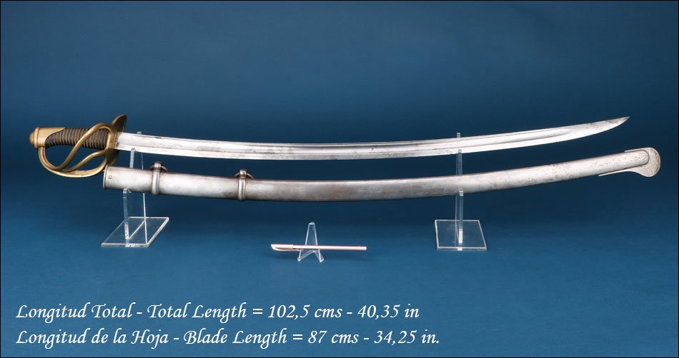 France. Antique Light Cavalry Sword Model 1822. Châtellerault, 1879-photo-1